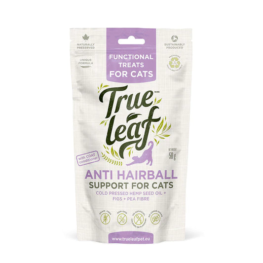 True Leaf Anti Hairball Treats per gatti 50gr