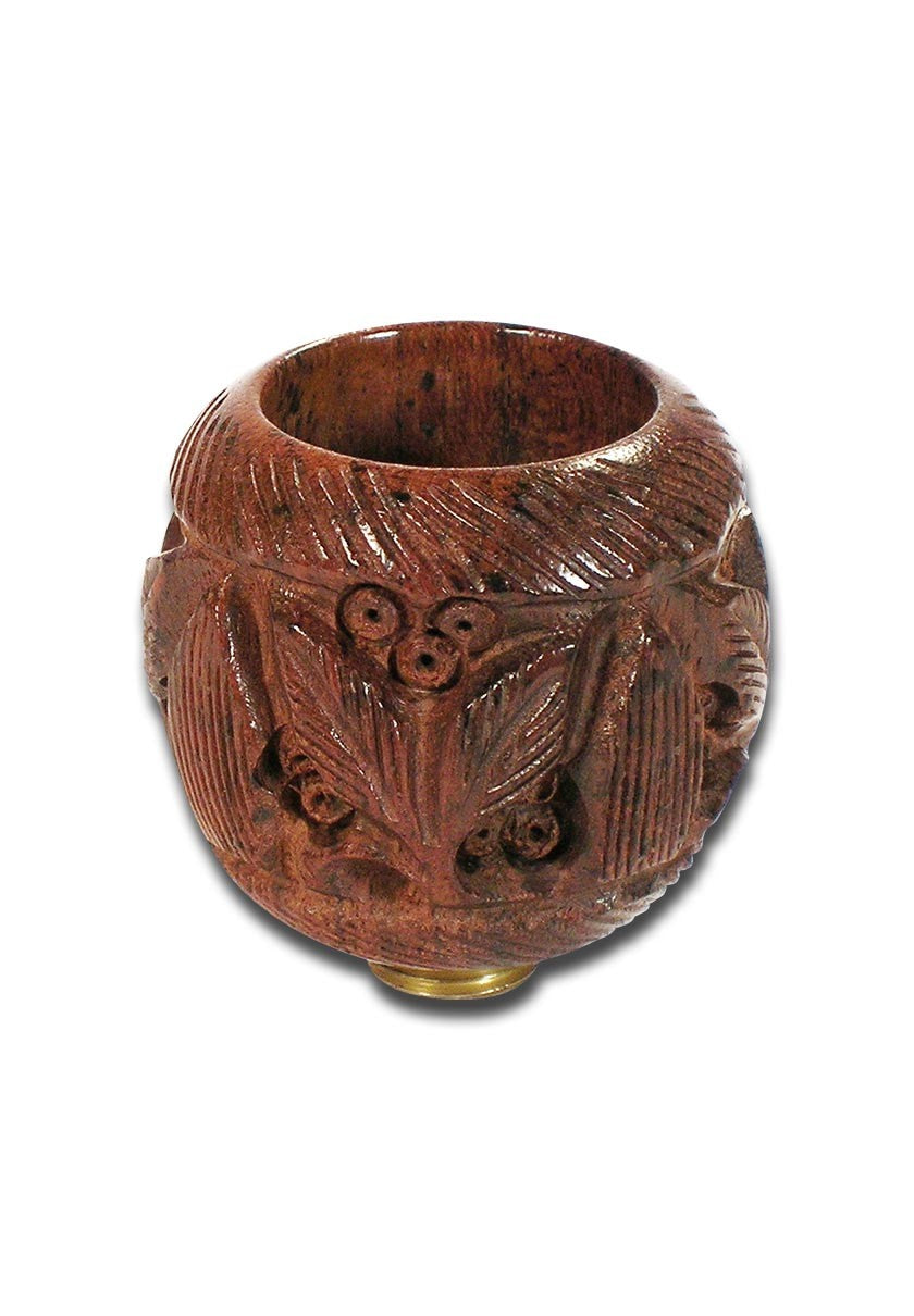 Rosewood Bowl carved