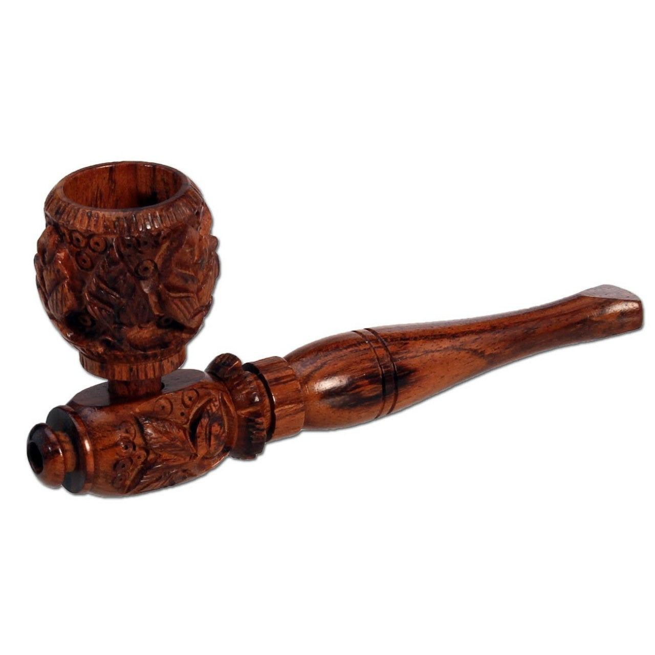 Rosewood Pipe carved