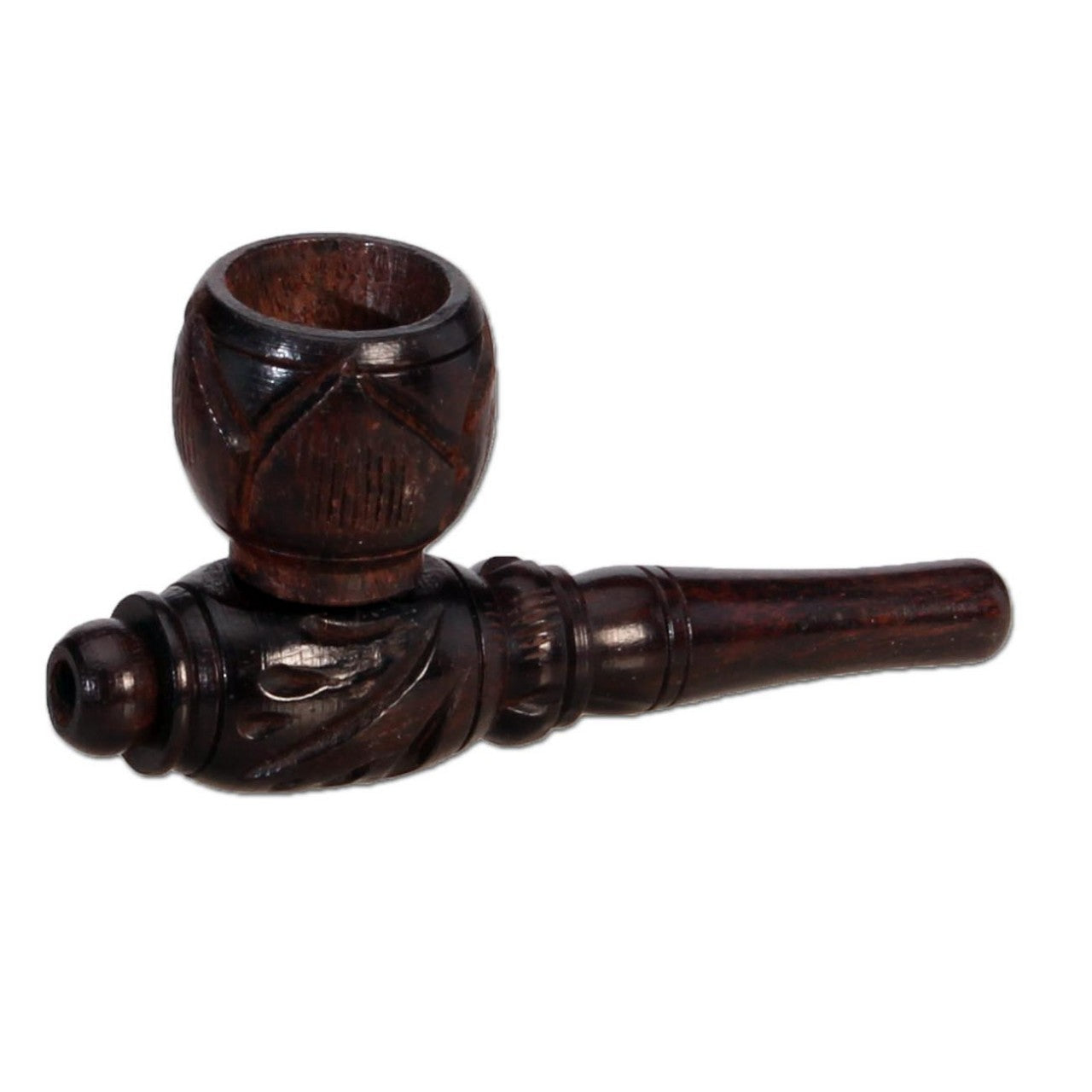 Smoking Pipe carved light wood