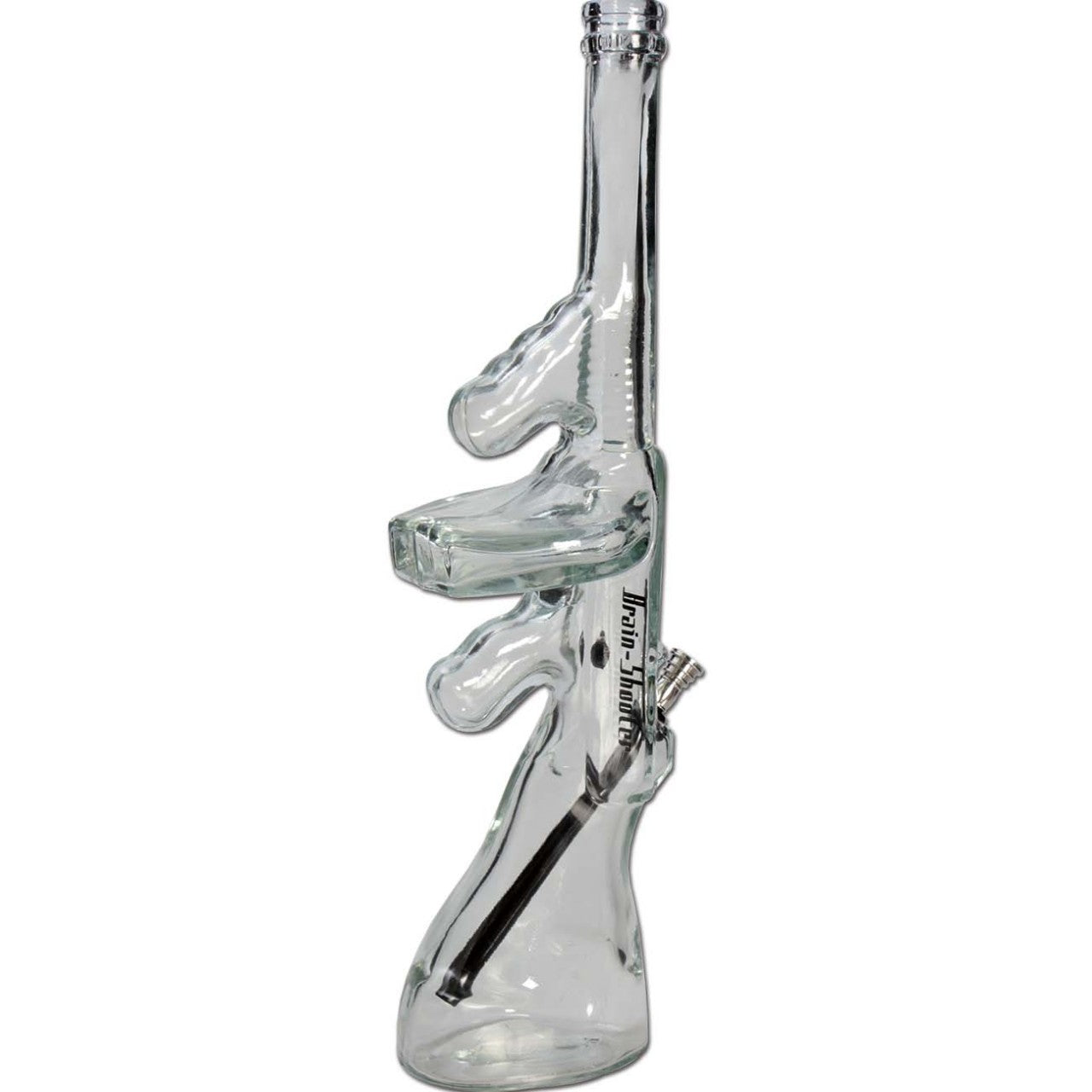 Brain-Shooter Bong Glass with Kick-hole