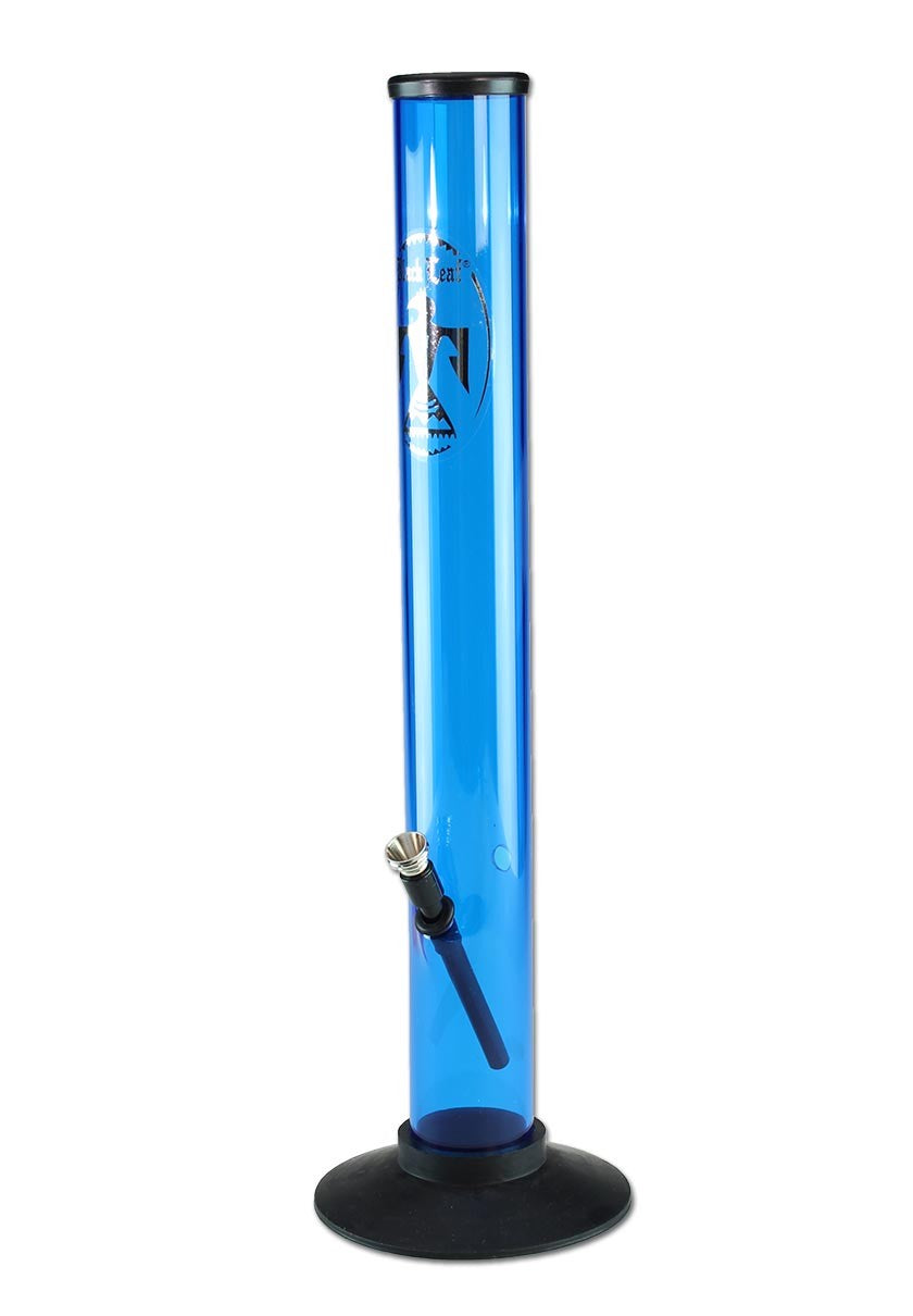 Black Leaf Acrylic Bong with Non-Slip Base