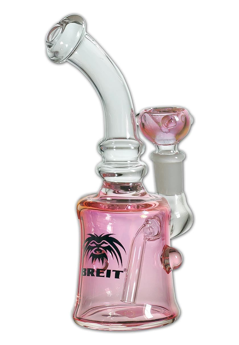 Breit Glass Bong clear/pink