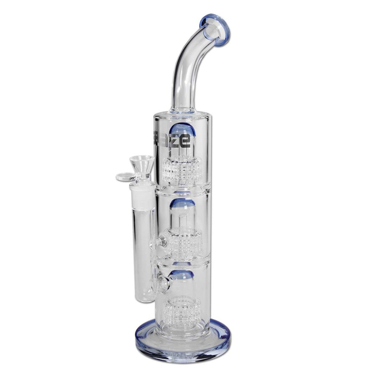 BLAZE GLASS Bong with 3x Drum Percolator