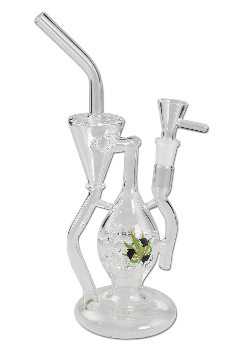 Black Leaf Recycle Glass Pipe 2x Diffuser Disks