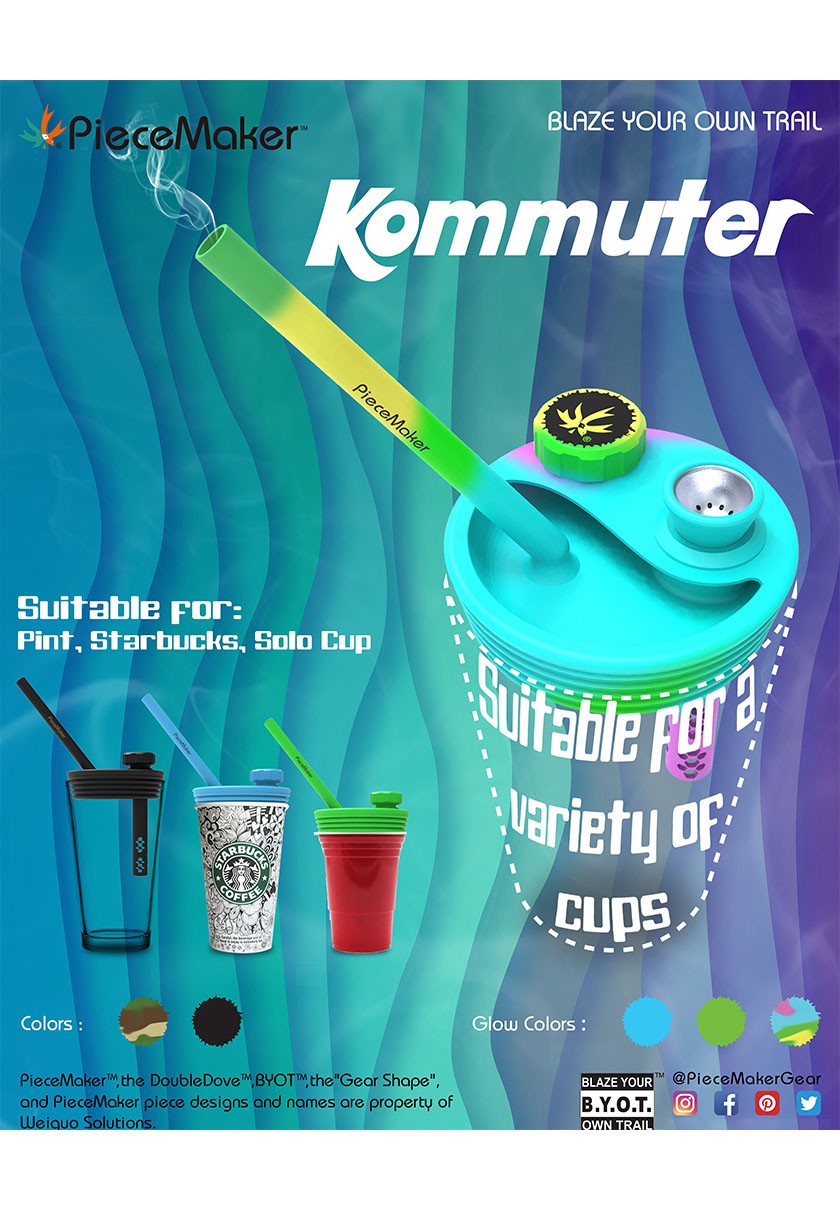 PieceMaker Kommuter Lid for Cup Bong