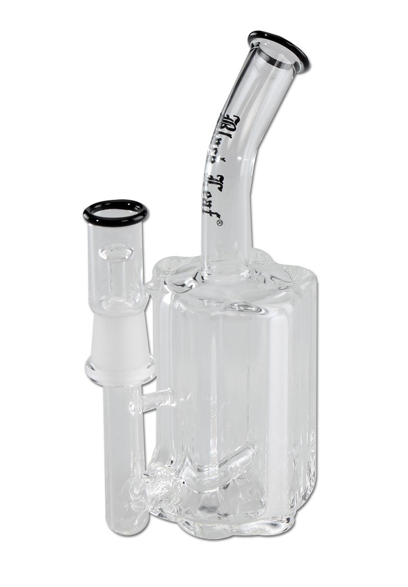 Black Leaf Revolver Cylinder Oil Bong