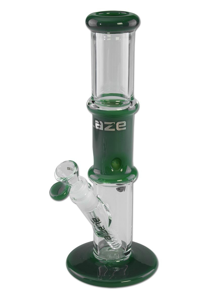 BLAZE GLASS Cylinder Bong Ice green