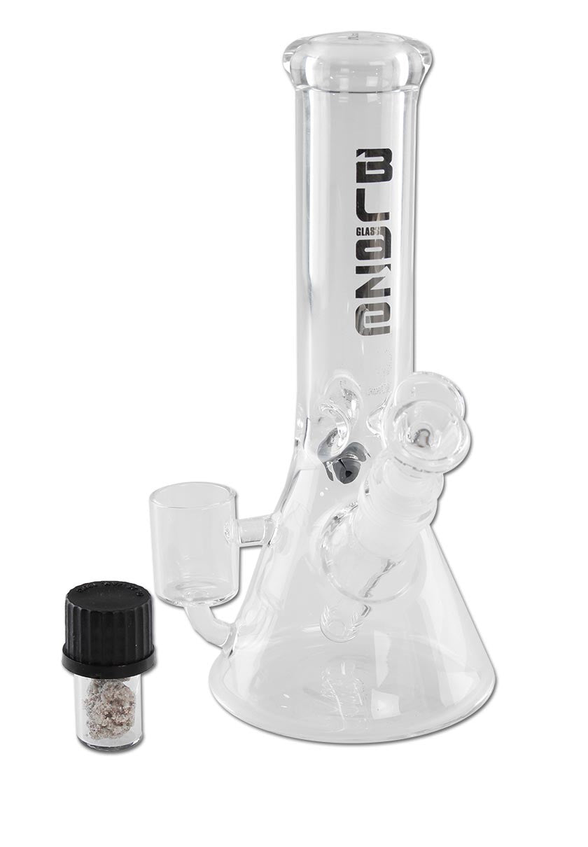 BLAZE GLASS Flask Bong Ice with Lid