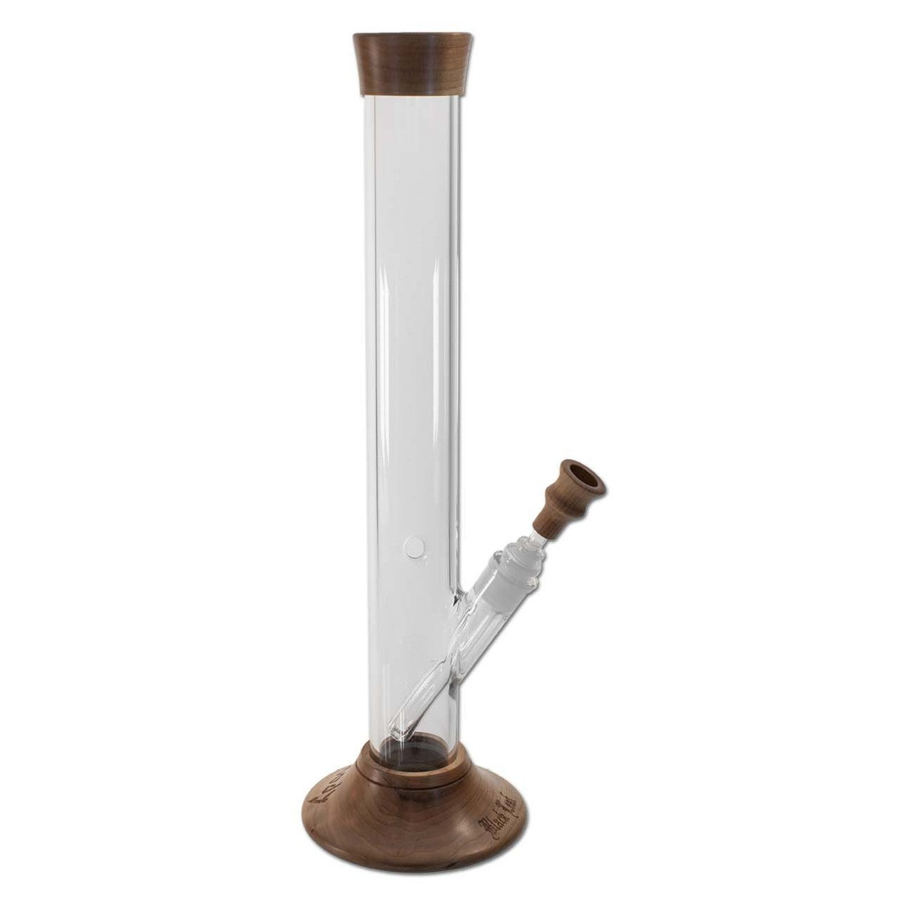 Black Leaf Woody Cylinder Bong Cherry Wood Top