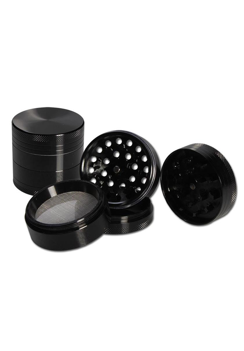 Grinder in alluminio in 4 parti concavo anodizzato