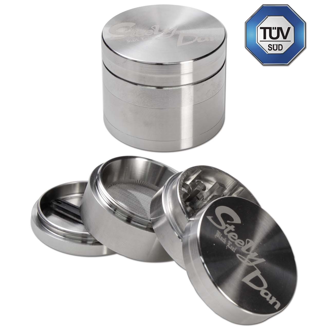 BL Steely Dan Stainless Steel Grinder 4-part 35mm dim