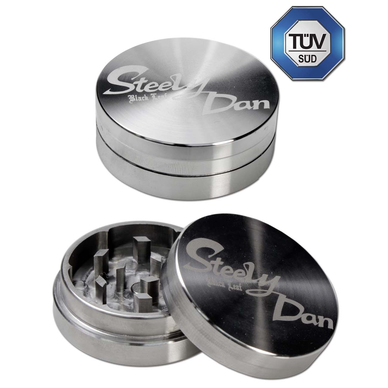 BL Steely Dan Stainless Steel Grinder 2-part