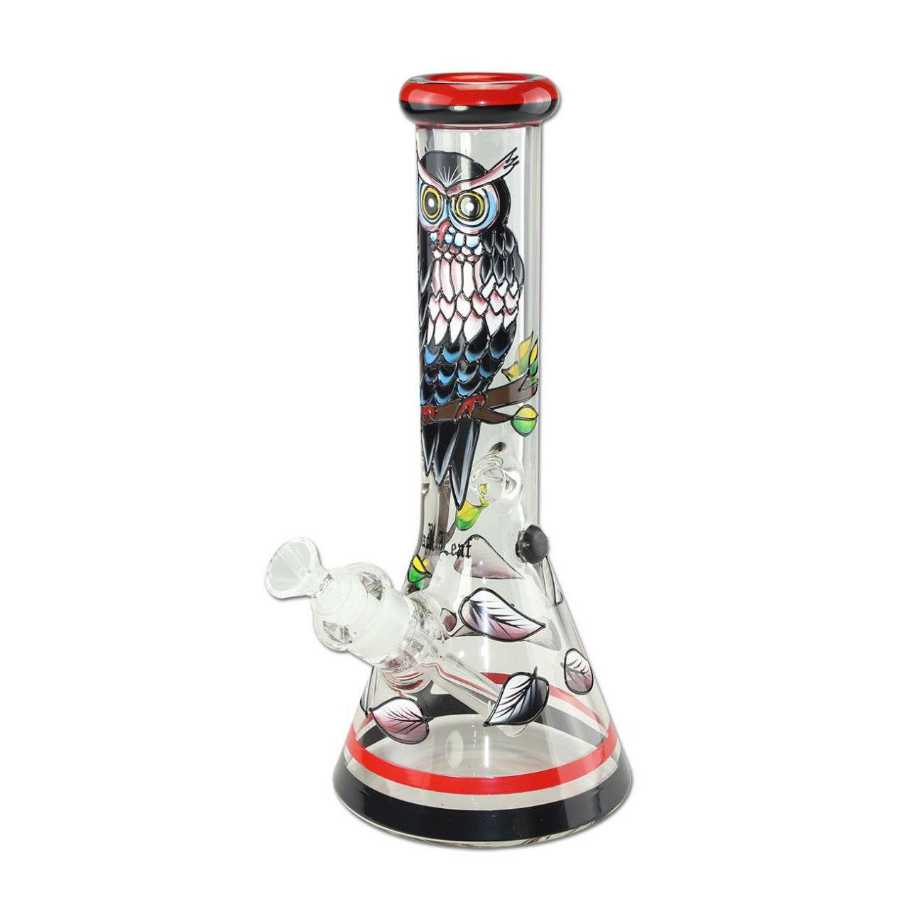 Hand Painted Glass Bong Ice Night Owl