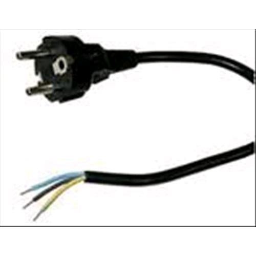 cavo TRIPOLARE con spina Italiana o Shuko / sezione 0.75 cm nero - lunghezza 80 cm