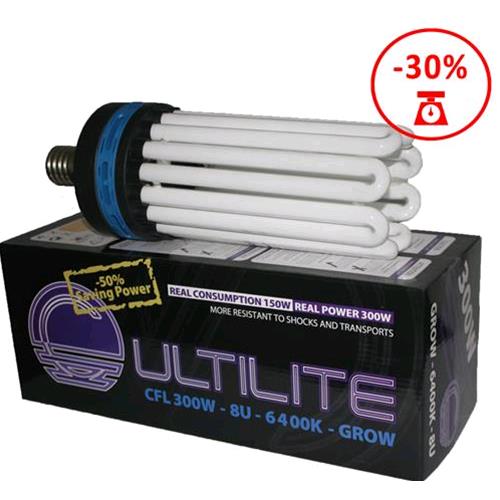 CULTILITE - CFL BLACK SERIES - 300W / CONSUMO 200W - GROW 6400°K