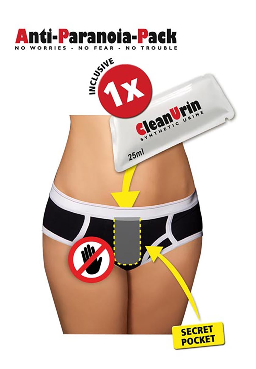 Anti-Paranoia-Pack CleanUrin e slip da ragazza S-L
