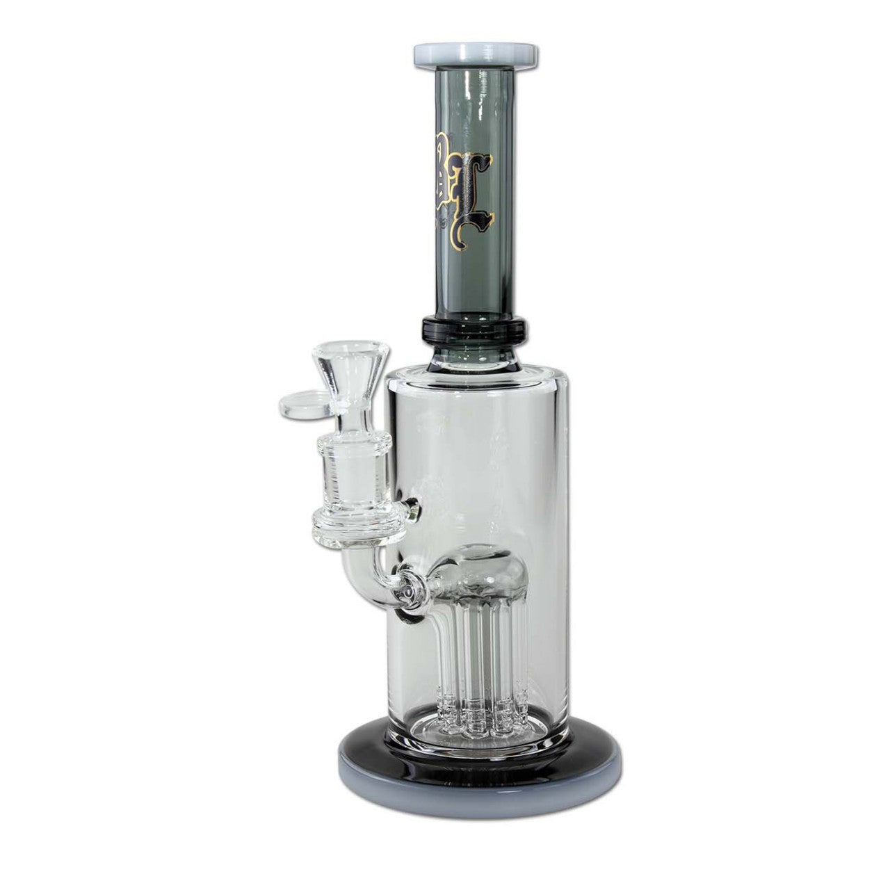 Black Leaf Percolator Bong grey