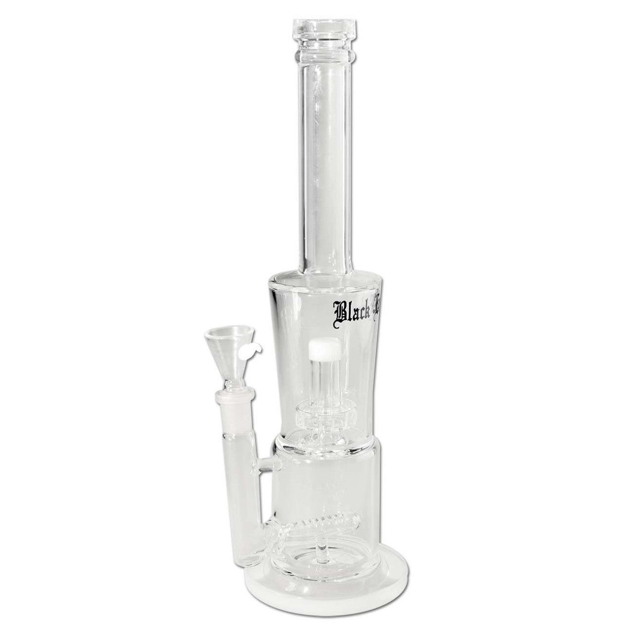Black Leaf Bong Drum Percolator + Inline Slit