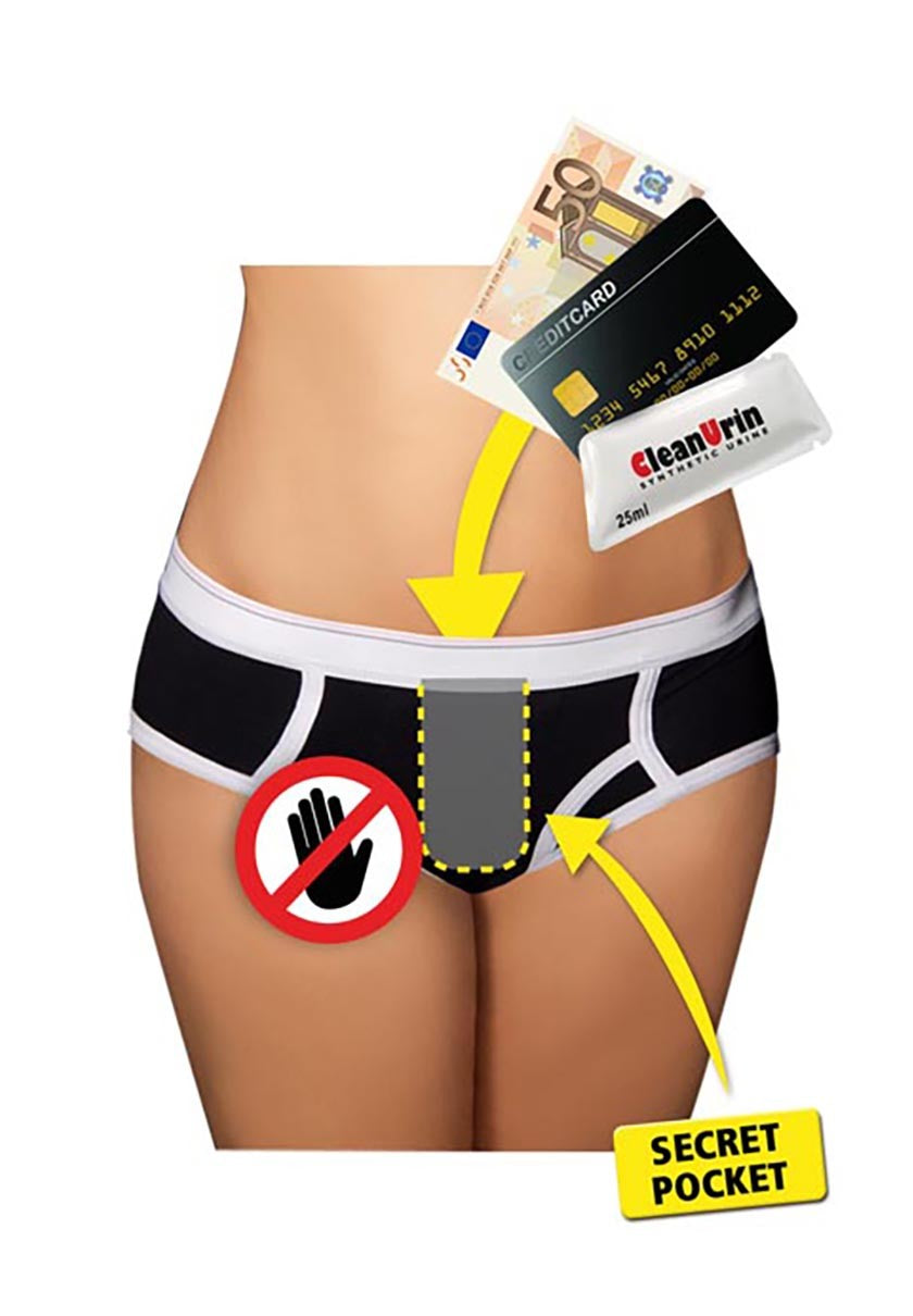 Girl slip with secret stash S-L