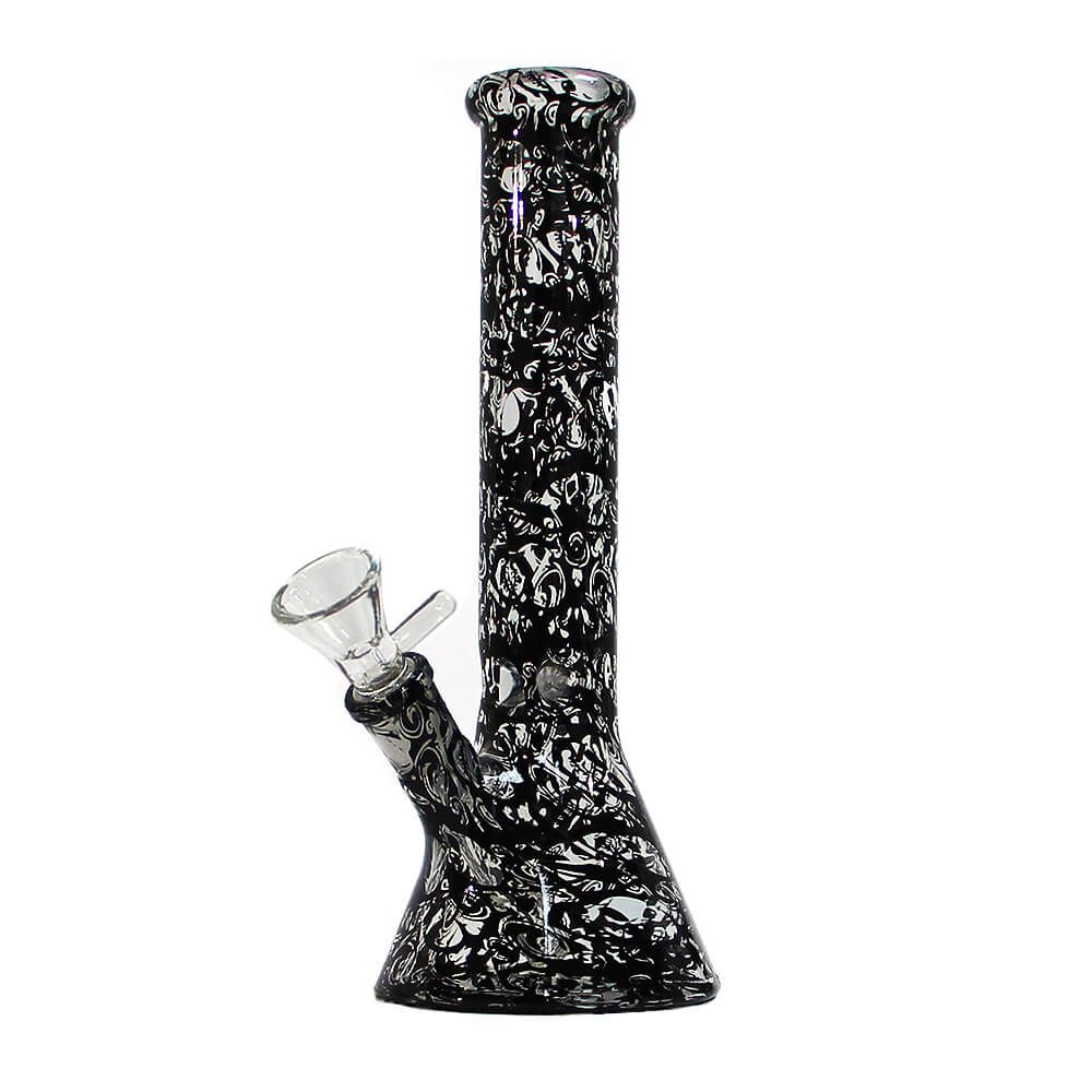 Dark Skulls Glass Bong 26cm 5078