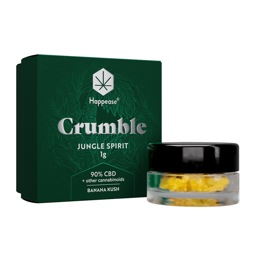 Happease Estratto di CBD Crumble 90% CBD + Altri Cannabinoidi (1g)