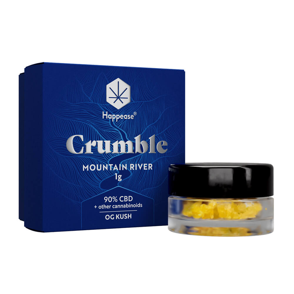 Happease Estratto di CBD Crumble 90% CBD + Altri Cannabinoidi (1g)