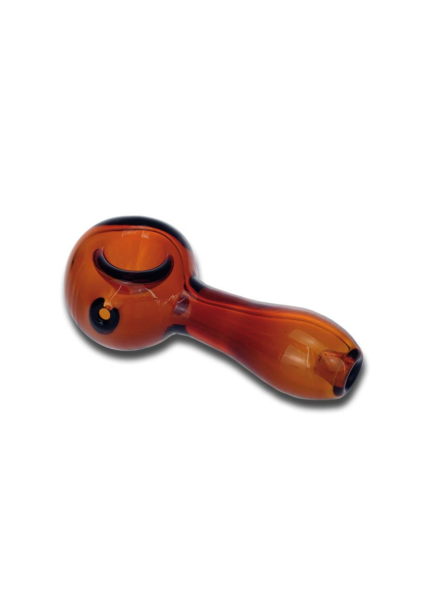 Handpipe glass amber