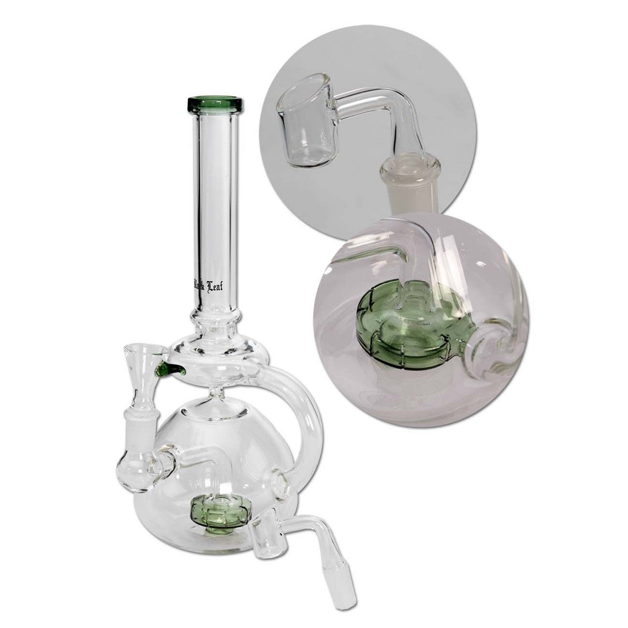 Black Leaf Recycle Bong Herbs and Oil