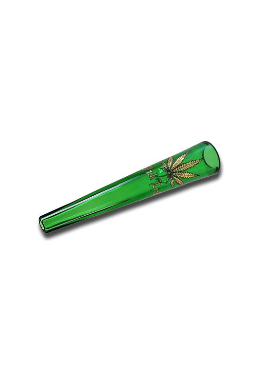 Black Leaf Glass Chillum green
