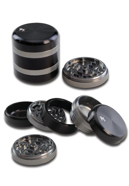 BL Grinder in alluminio 5 parti grigio/nero