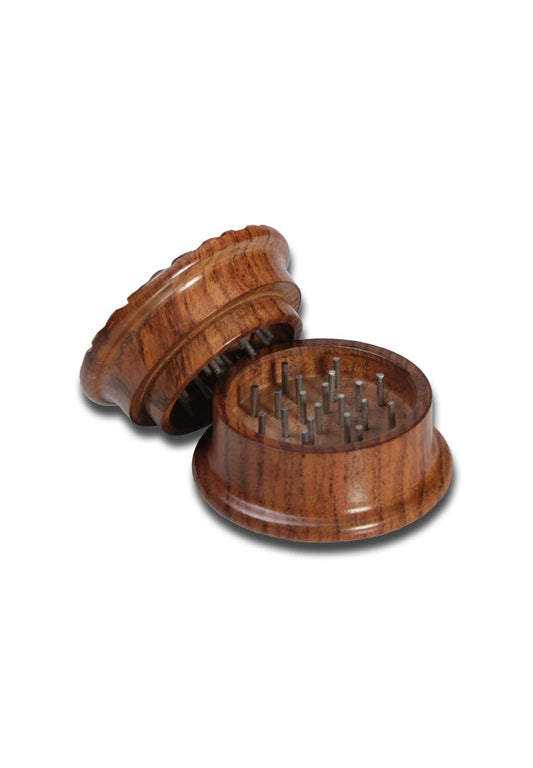 Rosewood Grinder Leaf 2-part carved w. Inlay