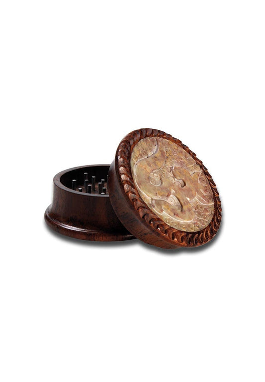 Rosewood Grinder OM 2-part carved w. Inlay