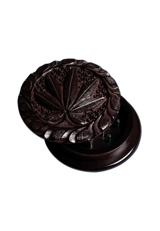 Rosewood Grinder Leaf 2-part carved