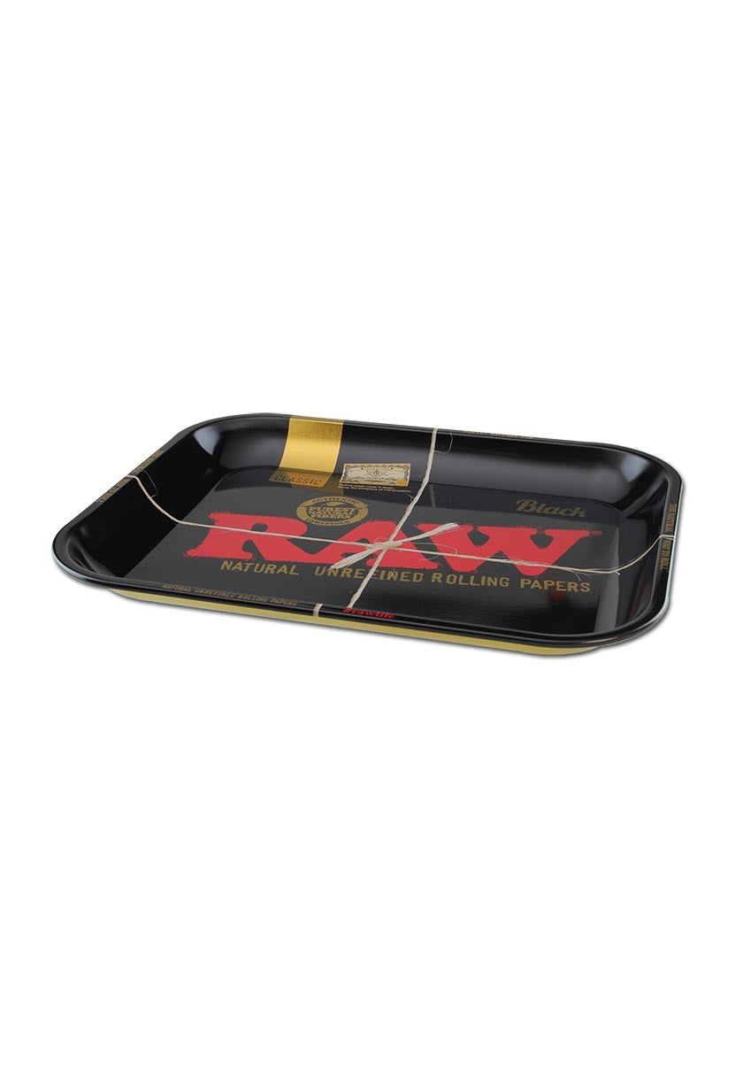 RAW Metal Rolling Tray L black