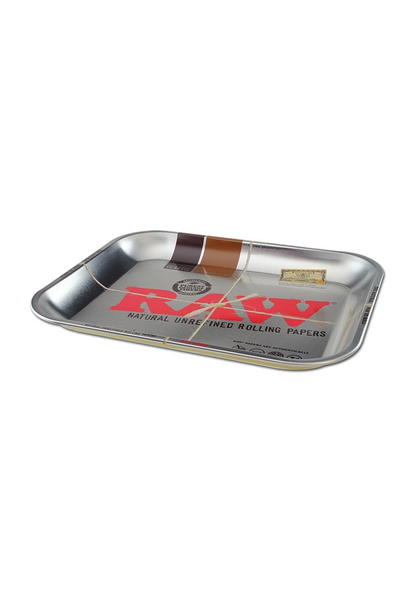 RAW Metal Rolling Tray L silver