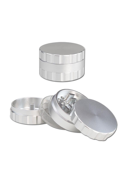 Grinder in alluminio 3-part Silver
