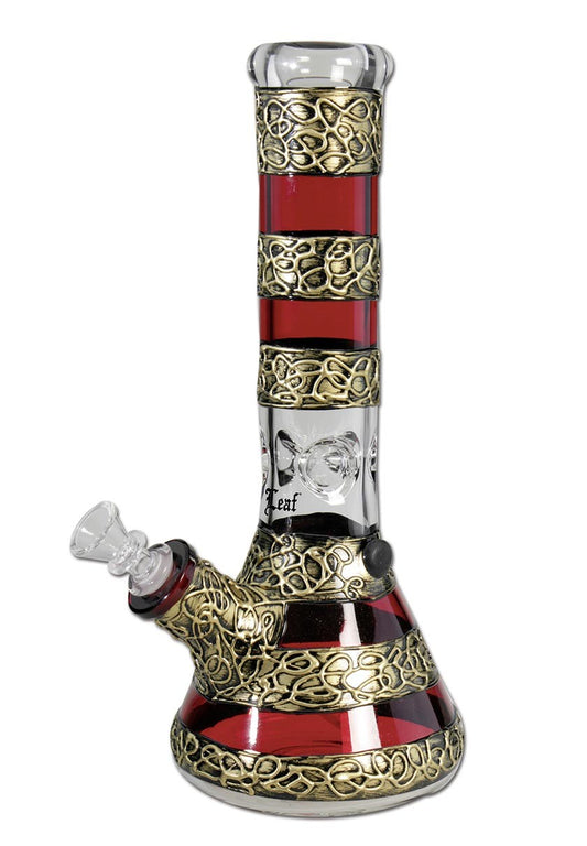 BL Steam Stripes Painted Bong Ice red