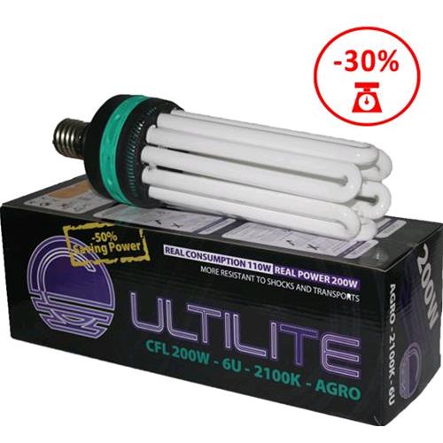 CULTILITE - CFL BLACK SERIES - 200W / CONSUMO 110W - AGRO 2100°K