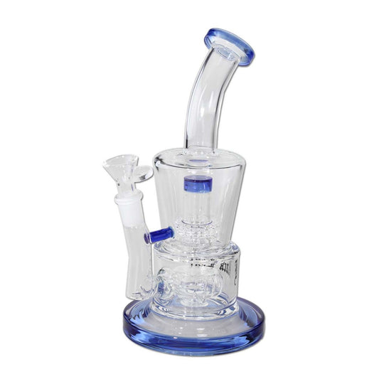 Black Leaf Bubbler Shower Head and Drum Perco