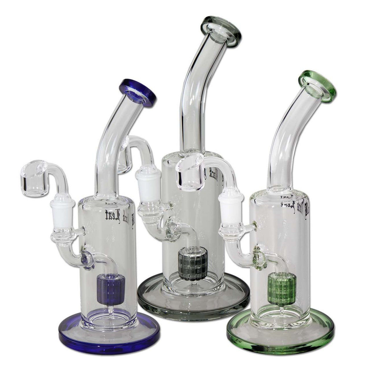 Black Leaf Oil Bong/Dab Rig with Drum Percolator