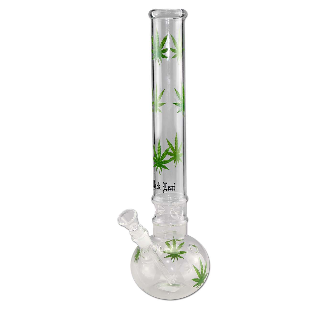 Black Leaf Leaves Ice Bong green