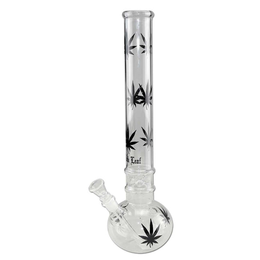 Black Leaf Leaves Ice Bong black