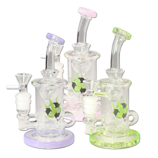 Black Leaf Recycle Bubbler Funnel Percolator