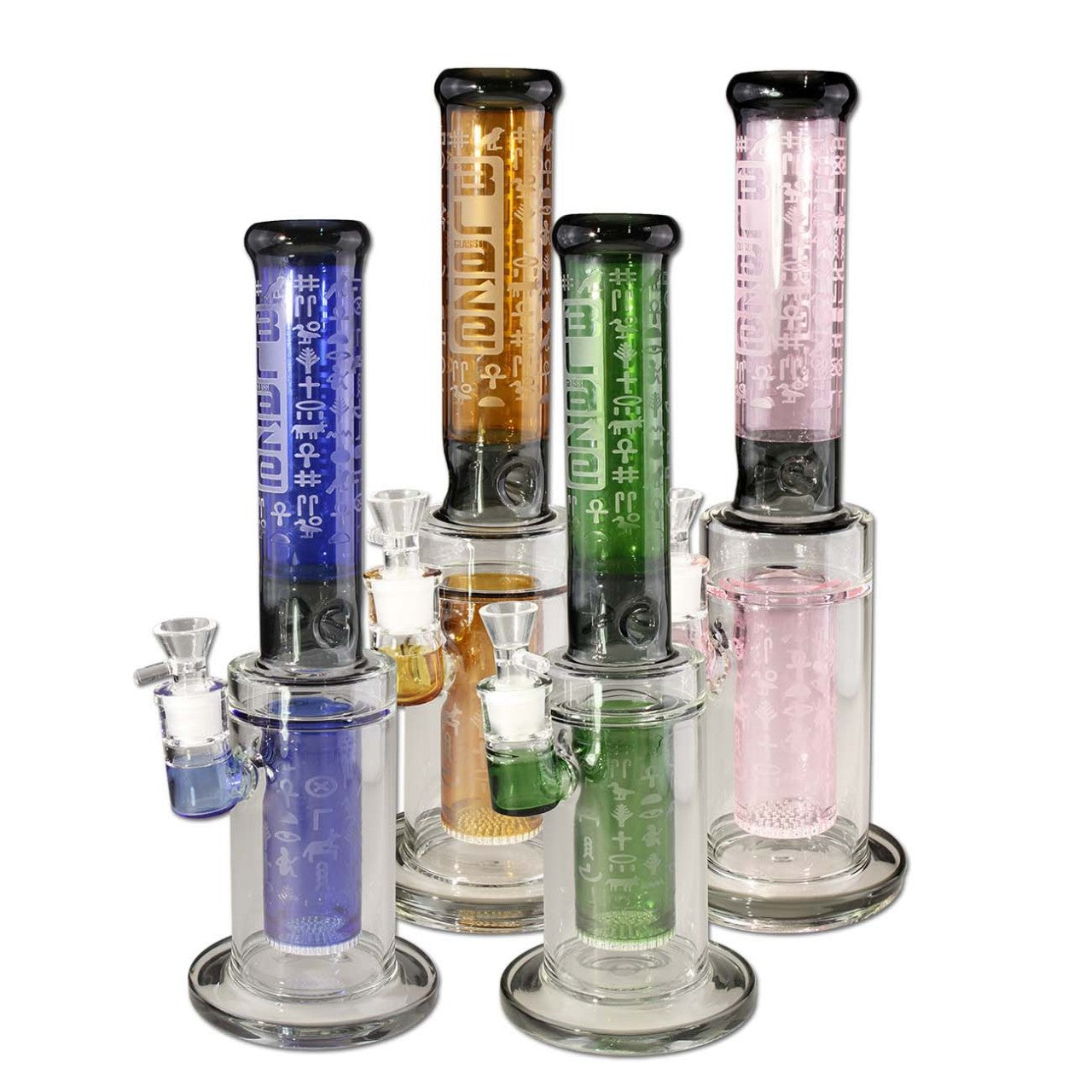 BLAZE GLASS Pharaoness Cylinder Bong Ice