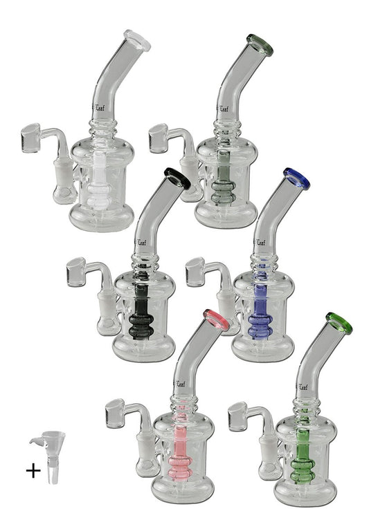Black Leaf Percolator Bong Herbs + Oil