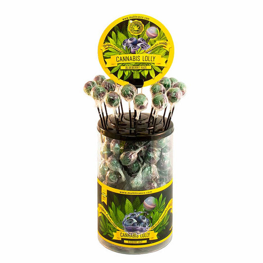 Cannabis lollipops Blueberry Haze THC free (100pcs/display)