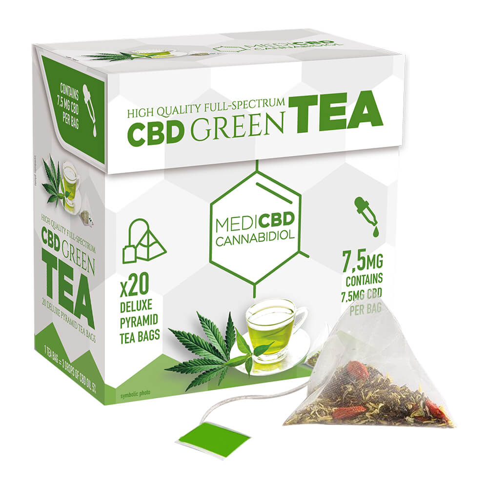 MediCBD Green Tea THC Free 7.5mg CBD