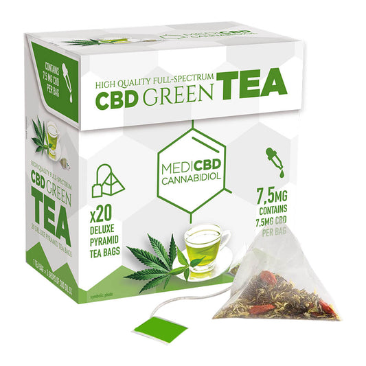 MediCBD Green Tea THC Free 7.5mg CBD